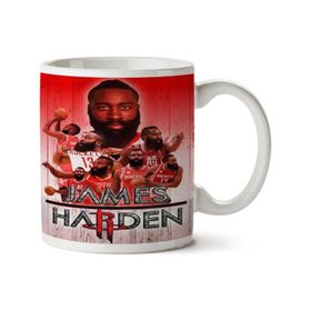Art Hediye James Harden Kolaj İki Tarafı Baskılı Kupa Bardak