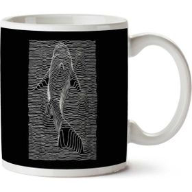 Art Hediye Jaws Division Shark Joy İki Tarafı Baskılı Kupa Bardak