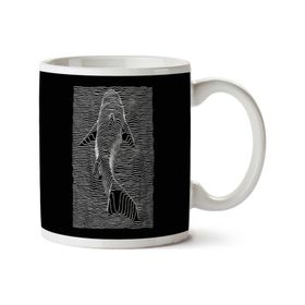 Art Hediye Jaws Division Shark Joy İki Tarafı Baskılı Kupa Bardak
