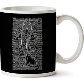Art Hediye Jaws Division Shark Joy İki Tarafı Baskılı Kupa Bardak
