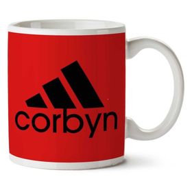 Art Hediye Jeremy Corbyn Adidas Logo 90Sİki Tarafı Baskılı Kupa Bardak