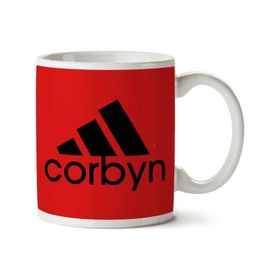 Art Hediye Jeremy Corbyn Adidas Logo 90Sİki Tarafı Baskılı Kupa Bardak