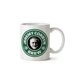 Art Hediye Jeremy Corbyn Brew Starbucks Logo İki Tarafı Baskılı Kupa Bardak