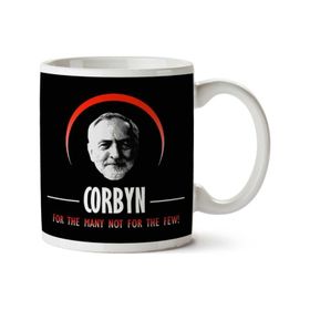 Art Hediye Jeremy Corbyn Eclipse İki Tarafı Baskılı Kupa Bardak