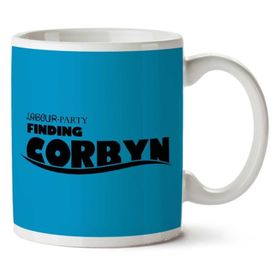 Art Hediye Jeremy Corbyn Finding Dory Mash Up İki Tarafı Baskılı Kupa Bardak