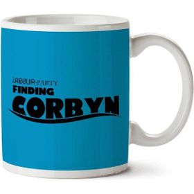Art Hediye Jeremy Corbyn Finding Dory Mash Up İki Tarafı Baskılı Kupa Bardak