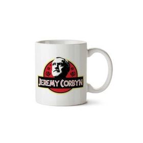 Art Hediye Jeremy Corbyn Jurassic Park Logo İki Tarafı Baskılı Kupa Bardak