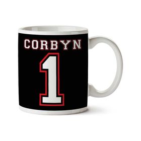 Art Hediye Jeremy Corbyn Number One 01 İki Tarafı Baskılı Kupa Bardak