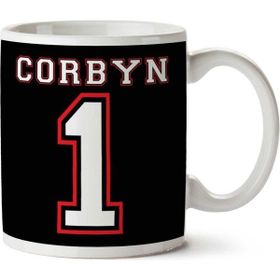 Art Hediye Jeremy Corbyn Number One 01 İki Tarafı Baskılı Kupa Bardak