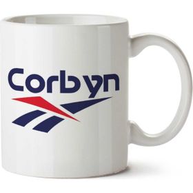Art Hediye Jeremy Corbyn Rebok Logo İki Tarafı Baskılı Kupa Bardak