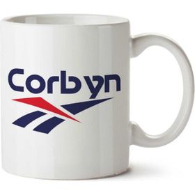 Art Hediye Jeremy Corbyn Rebok Logo İki Tarafı Baskılı Kupa Bardak