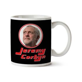 Art Hediye Jeremy Corbyn Retro Frame İki Tarafı Baskılı Kupa Bardak