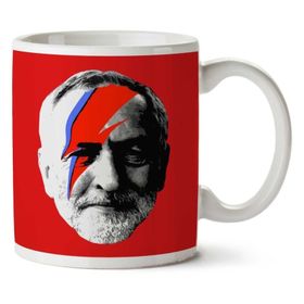 Art Hediye Jeremy Corbyn Ziggy Stardust David Bowie.png I 01 İki Tarafı Baskılı Kupa Bardak