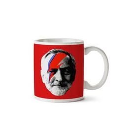 Art Hediye Jeremy Corbyn Ziggy Stardust David Bowie.png I 01 İki Tarafı Baskılı Kupa Bardak