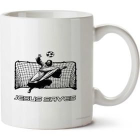 Art Hediye Jesus Saves İki Tarafı Baskılı Kupa Bardak