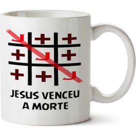 Art Hediye Jesus Venceu A Morte İki Tarafı Baskılı Kupa Bardak