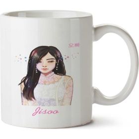 Art Hediye Jisso Blackpink İki Tarafı Baskılı Beyaz Kupa