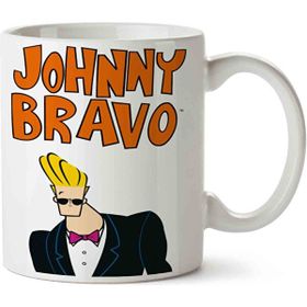 Art Hediye Johnny Bravo 01 İki Tarafı Baskılı Kupa Bardak