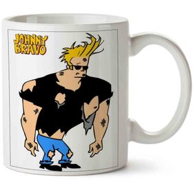 Art Hediye Johnny Bravo 4 İki Tarafı Baskılı Kupa Bardak