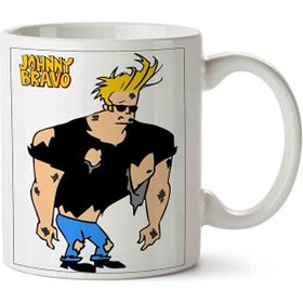 Art Hediye Johnny Bravo 4 İki Tarafı Baskılı Kupa Bardak
