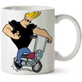 Art Hediye Johnny Bravo 5 İki Tarafı Baskılı Kupa Bardak