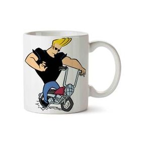 Art Hediye Johnny Bravo 5 İki Tarafı Baskılı Kupa Bardak
