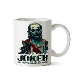 Art Hediye Joker 5 İki Tarafı Baskılı Beyaz Kupa