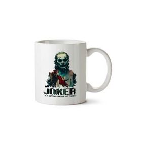 Art Hediye Joker 5 İki Tarafı Baskılı Beyaz Kupa