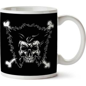 Art Hediye Jolly Logan Skull And Cross Bones Wolverine x Men İki Tarafı Baskılı Kupa Bardak