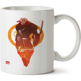Art Hediye Juggernault Dota 2 İki Tarafı Baskılı Beyaz Kupa