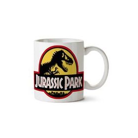 Art Hediye Jurassic Park Logo İki Tarafı Baskılı Beyaz Kupa