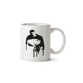 Art Hediye Justiceira O Malvado Do Punisher İki Tarafı Baskılı Beyaz Kupa