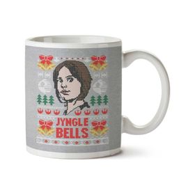 Art Hediye Jyngle Bells Jyn Erso Star Wars Rogue One 01 İki Tarafı Baskılı Kupa Bardak