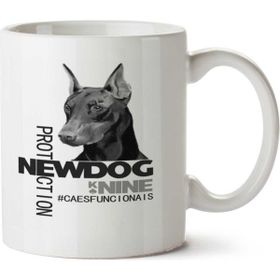 Art Hediye K9 Köpeği İki Tarafı Baskılı Kupa Bardak