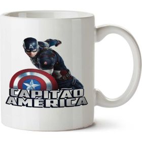 Art Hediye Kaptan Amerika 2 İki Tarafı Baskılı Kupa Bardak