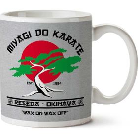 Art Hediye Karate Kid Miyagi Do Karate İki Tarafı Baskılı Kupa Bardak