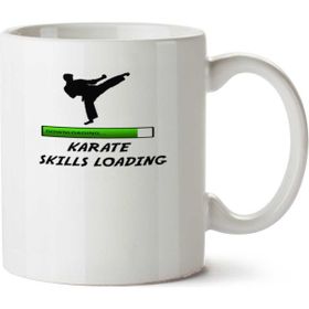 Art Hediye Karate Skills Loading İki Tarafı Baskılı Kupa Bardak