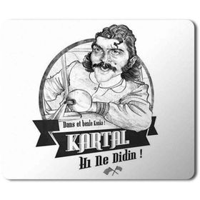 Art Hediye Kardeş Payı Kartal Hı Ne Didin Baskılı 23x19 cm Mouse Pad