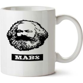 Art Hediye Karl Marx 01 İki Tarafı Baskılı Kupa Bardak