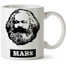 Art Hediye Karl Marx iki Tarafı Baskılı Kupa Bardak
