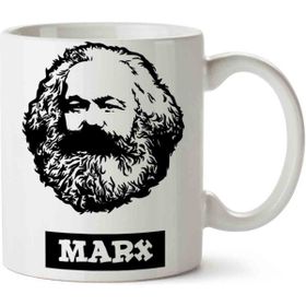 Art Hediye Karl Marx iki Tarafı Baskılı Kupa Bardak
