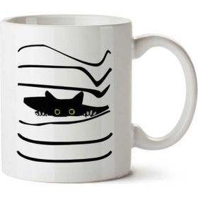 Art Hediye Kedi Cat İki Tarafı Baskılı Kupa Bardak