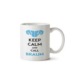 Art Hediye Keep Calm Braum İki Tarafı Baskılı Beyaz Kupa