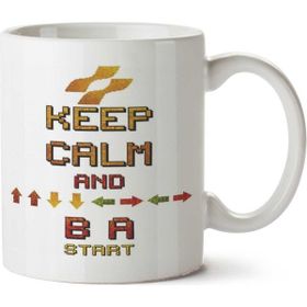 Art Hediye Keep Calm Konami İki Tarafı Baskılı Beyaz Kupa