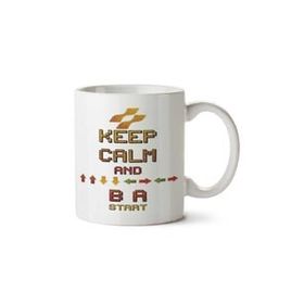 Art Hediye Keep Calm Konami İki Tarafı Baskılı Beyaz Kupa