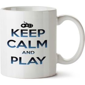 Art Hediye Keep Calm Modelo 1 İki Tarafı Baskılı Beyaz Kupa