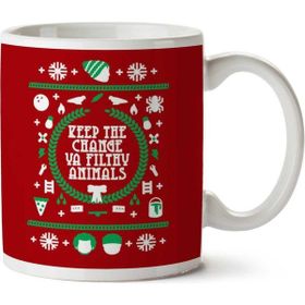 Art Hediye Keep The Change You Filthy Animals Home Alone 2 Christmas Iki Tarafı Baskılı Kupa Bardak