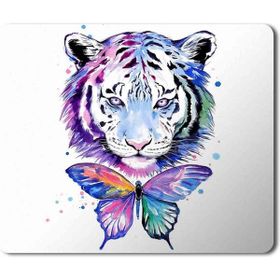 Art Hediye Kelebek ve Aslan Baskılı 23x19 cm Mouse Pad