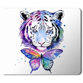 Art Hediye Kelebek ve Aslan Baskılı 23x19 cm Mouse Pad