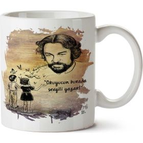Art Hediye Kelebekler Oğuz Atay Okuyucun Burada İki Tarafı Baskılı Beyaz Kupa